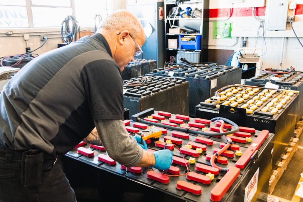 Forklift Battery Maintenance in Wisconsin Foxtron Power Solutions