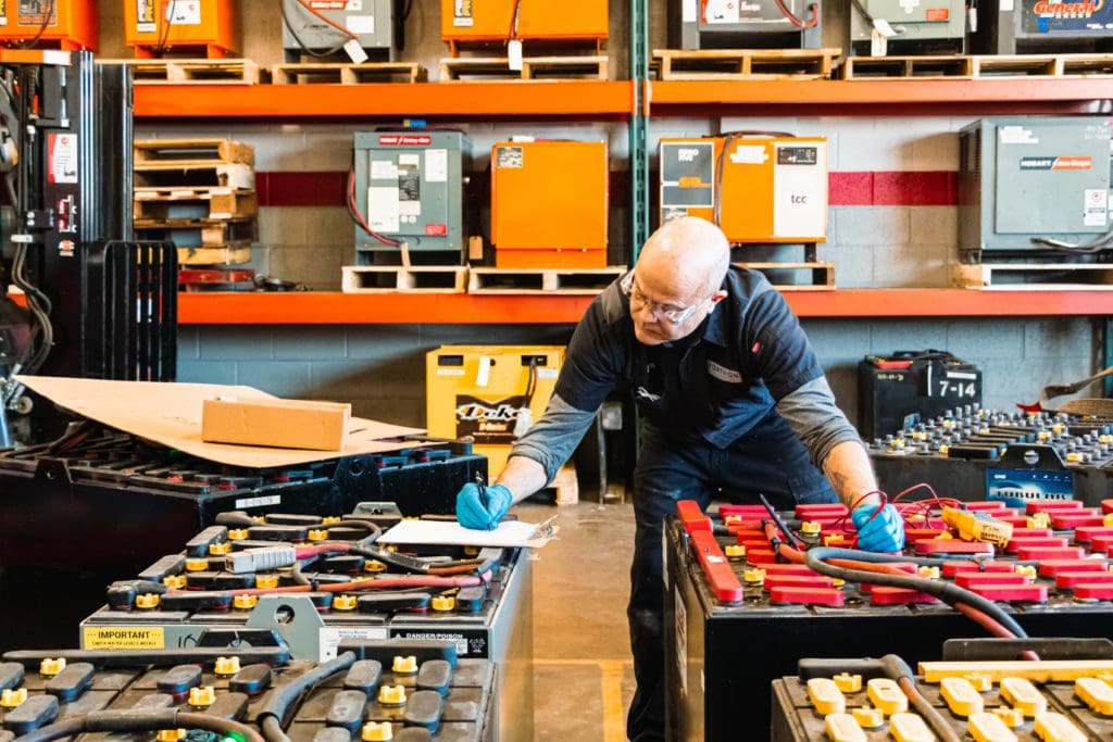 Forklift Battery Maintenance in Wisconsin Foxtron Power Solutions