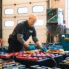 Forklift Battery Maintenance Voltage Testing Wide Shot