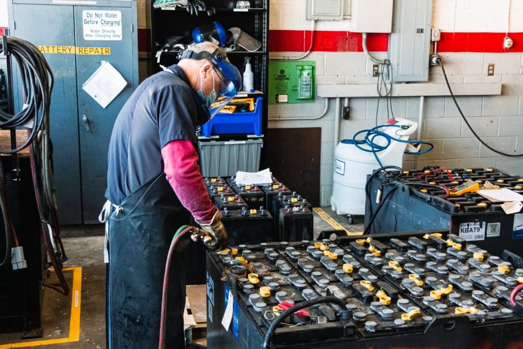 Forklift Battery Repair Service in Wisconsin Foxtron Power Solutions