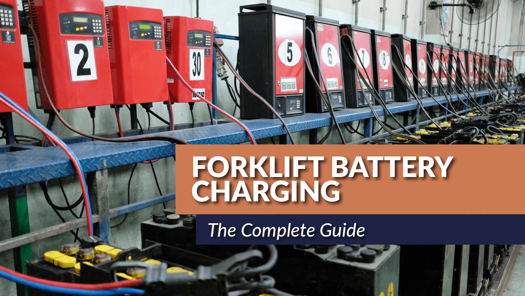 Forklift shop battery chargers