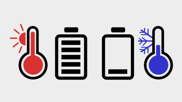 As temperature decreases, battery capacity decreases