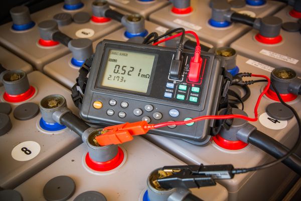 An industrial battery load tester